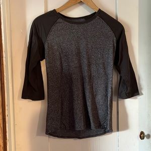 American Giant baseball t S grey